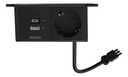 Underbordet-1eluttag + A+C USB