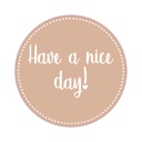 Etikett ...nice day Ø80 500/fp