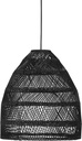 Taklampa / Takskärm Maja Wicker svart 45 cm