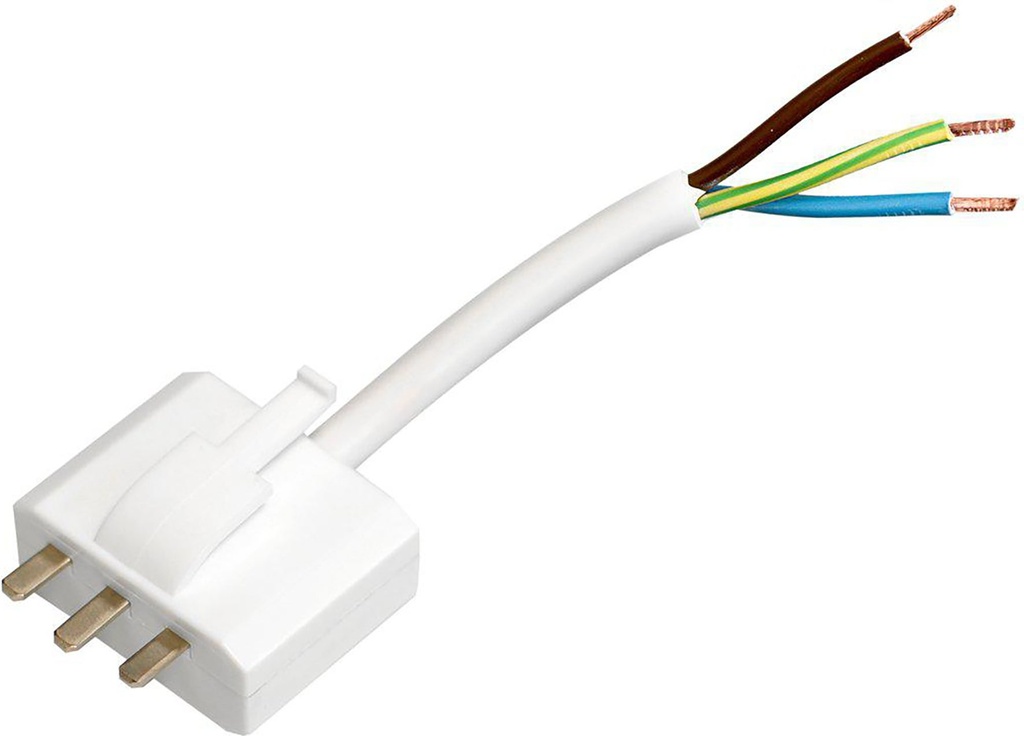 Takkontakt DCL 20 cm kabel Jordad