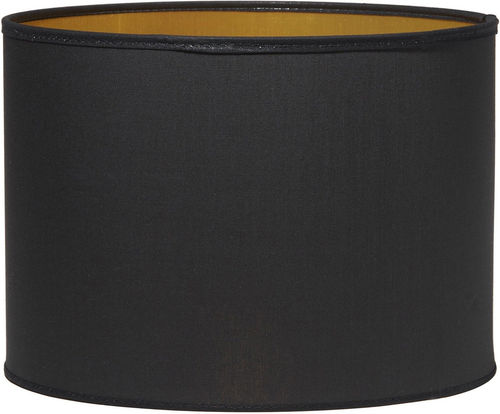 Lampskärm Met Sara Svart / Guld 35 cm