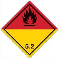Farligt gods-etiketter 5.2 Organic Peroxide 250 st/rulle