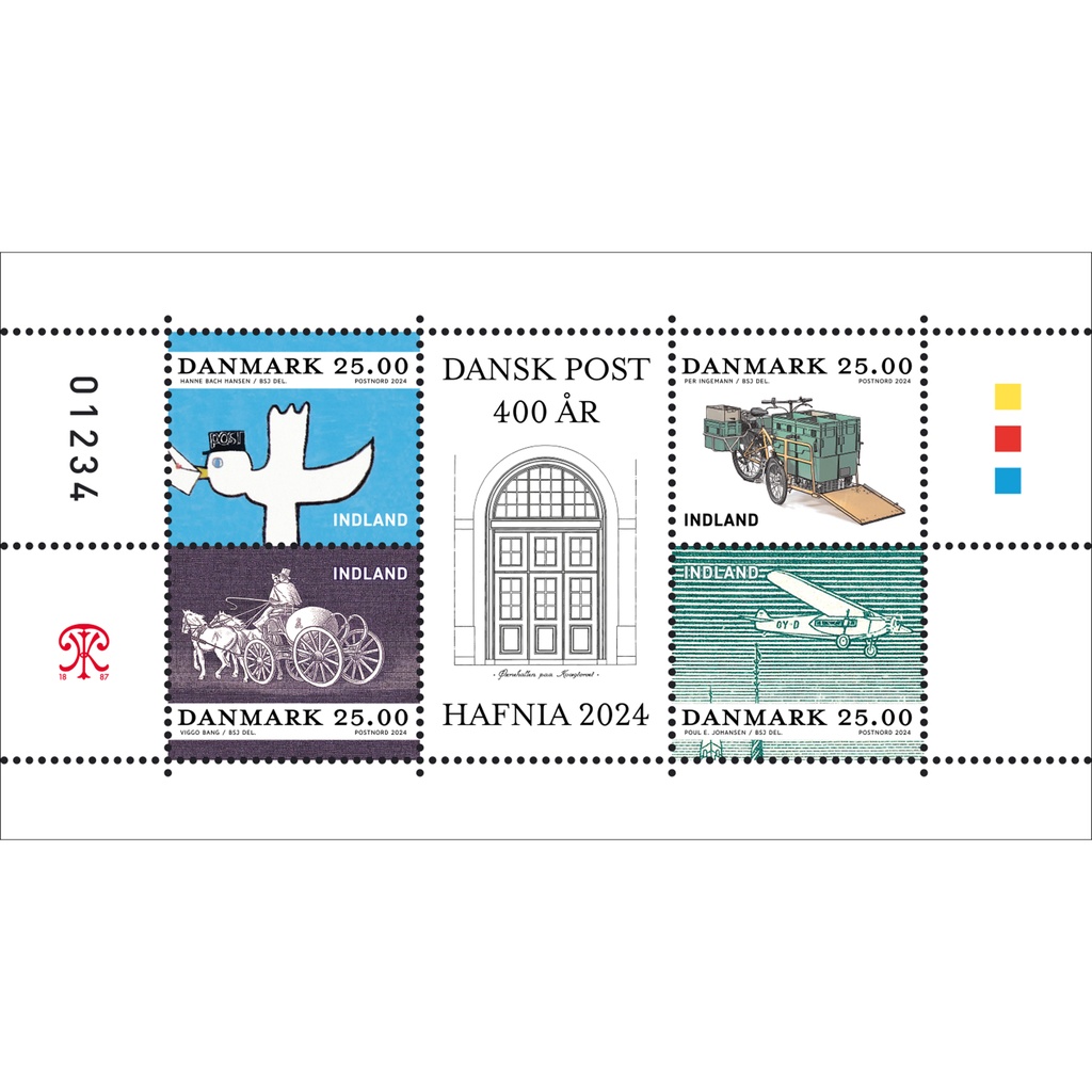 Frimärke inrikes DK Hafnia 2024 4-pack