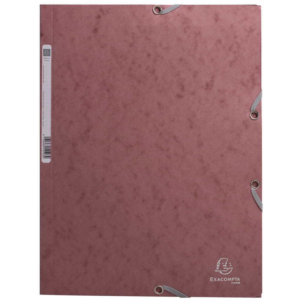 Snoddmapp A4 3-k antique pink