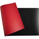 Underlägg PU 40x80 black/red