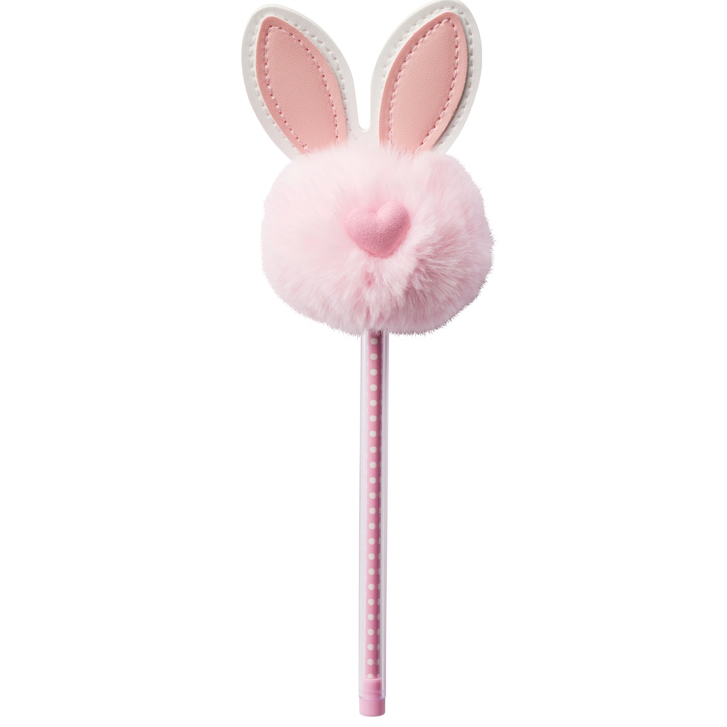 Kulpenna Pompom kanin svart