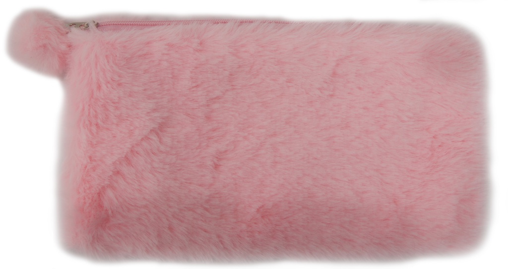 Pennfodral rosa päls