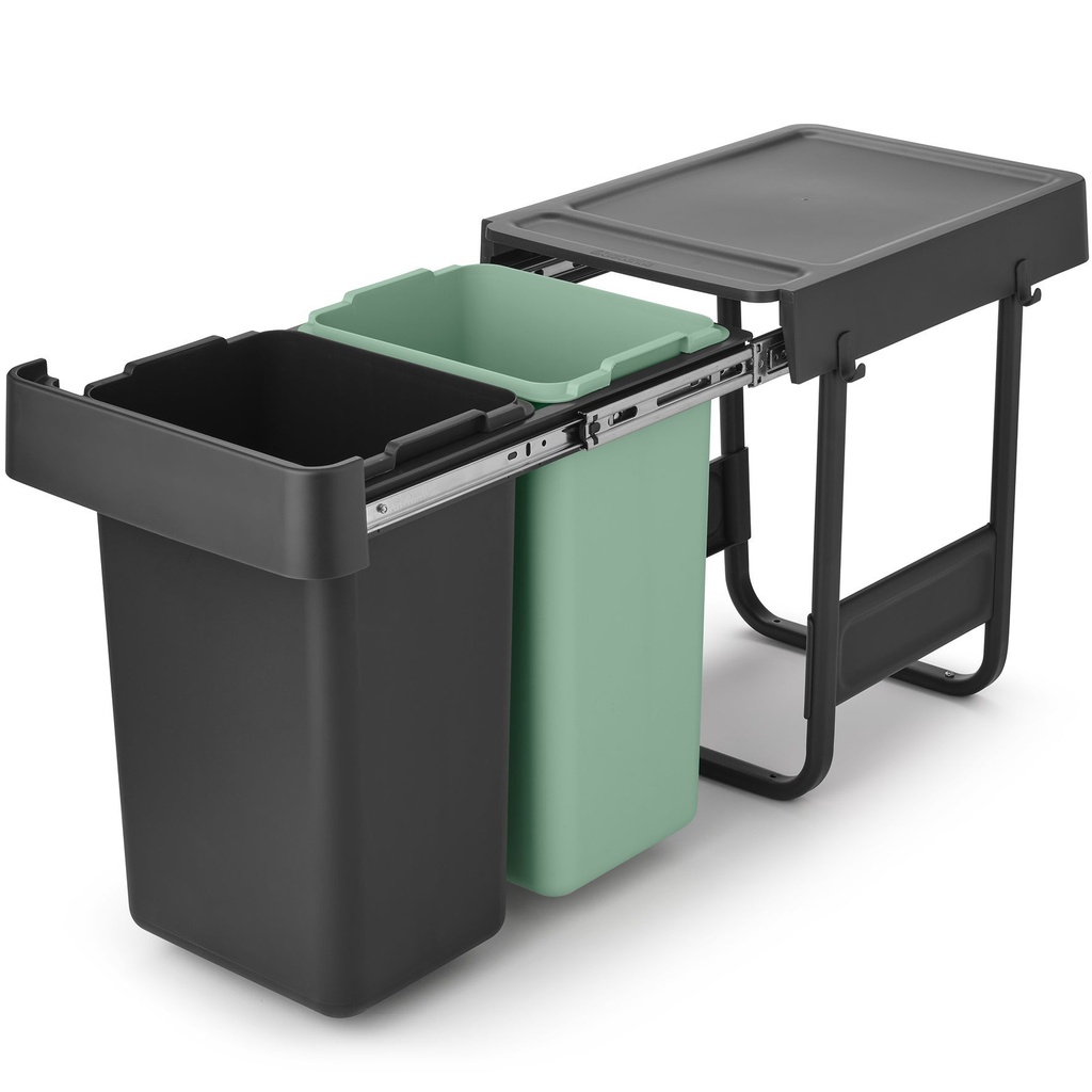 Inbyggnadsbara hinkar Sort&Go 2x15 liter