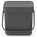 Avfallshink Sort&Go Grå 3L