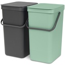 Sort&Go Väggmonteringsbar2x16L