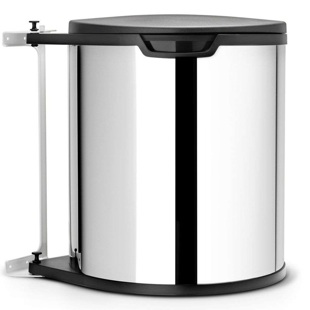 Avfallshink Bänkskåp b.stål15L