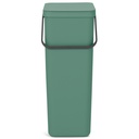 Avfallshink Sort&Go F.Green40L