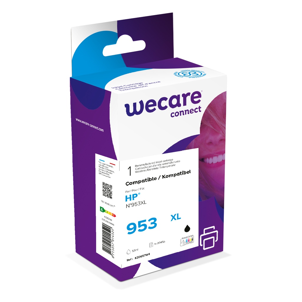 Bläck Wecare 953XL svart