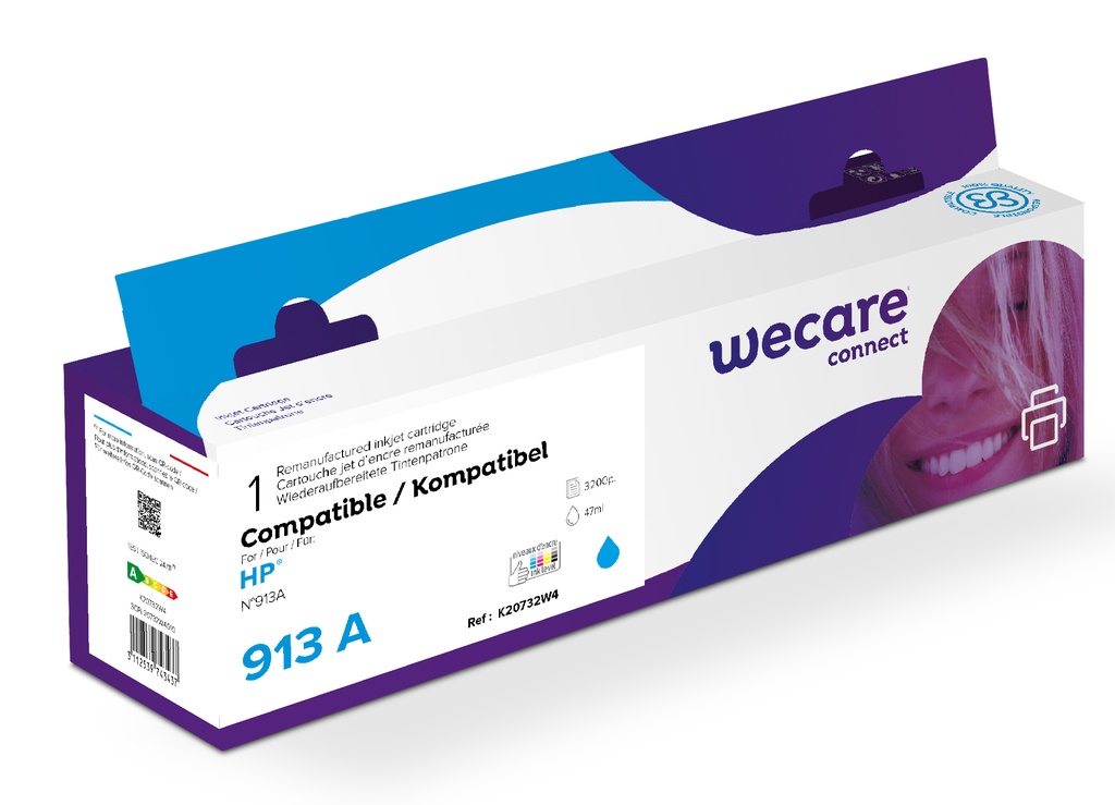 Bläck Wecare 913A Cyan