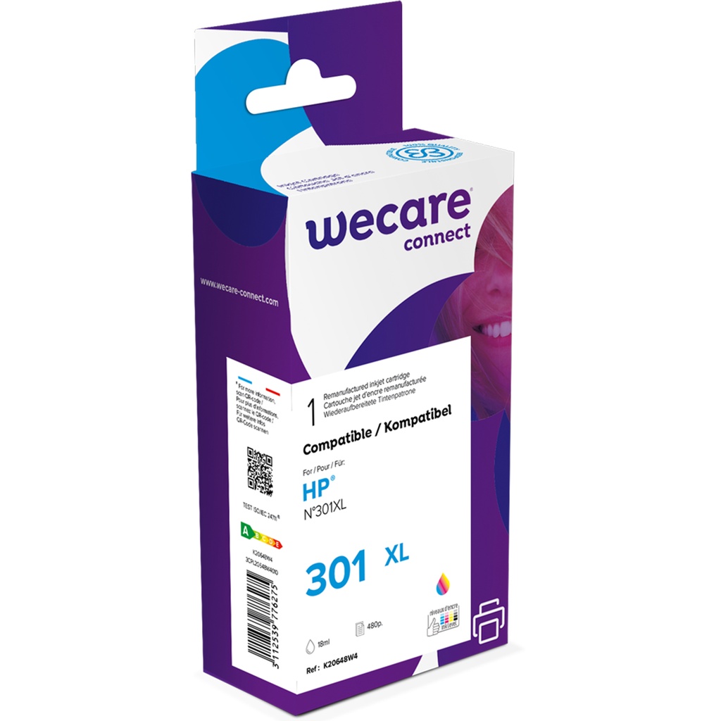 Bläck Wecare 301XL CMY 3-färg