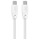 USB C 2.0 kabel. 1m. Vit