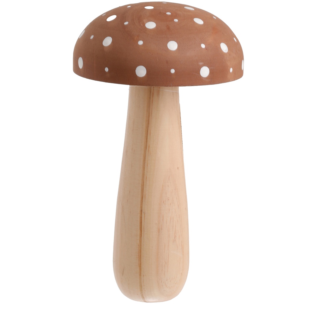 Dekoration svamp 20cm, brun