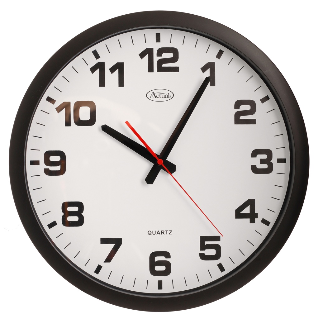 Väggklocka 40 cm Svart