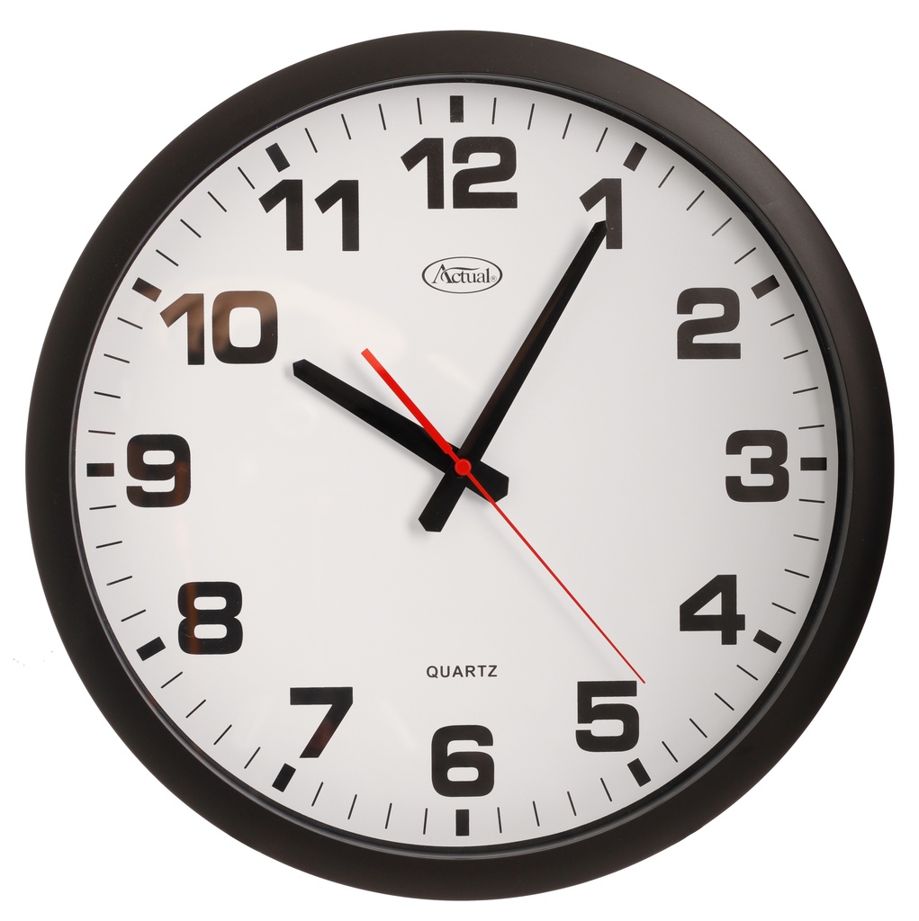 Väggklocka 40 cm Svart