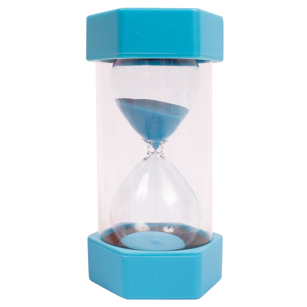 Stort timglas 20 min, ljusblå