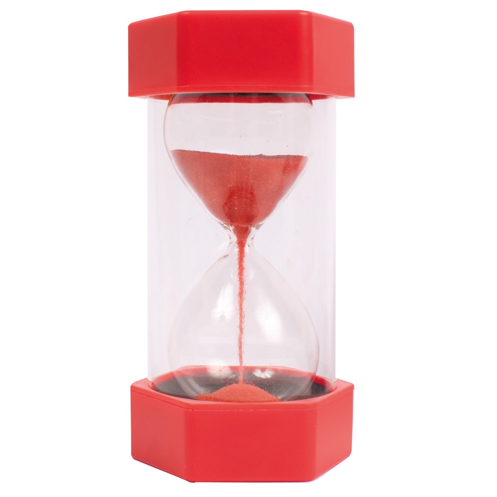 Stort timglas 30 sek, röd