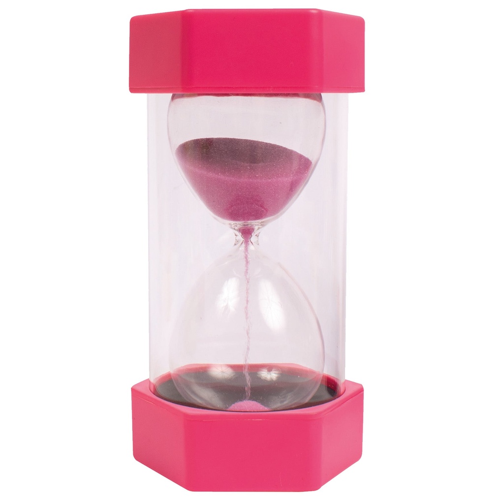 Stort timglas 2 min rosa
