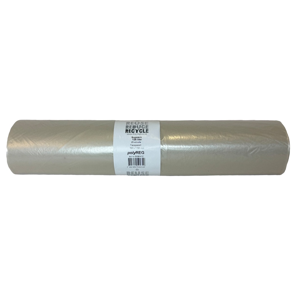 Sopsäck PolyREG 125L tran.30my