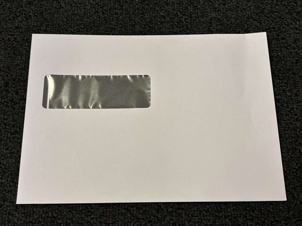 Kuvert C5 V2 fönster TKR innertryck 500st/krt (otryckta utvändigt) 2677-6