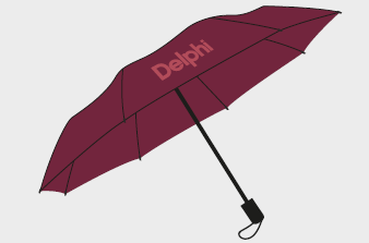 Paraply litet Delphi ROSA 20 st/krt