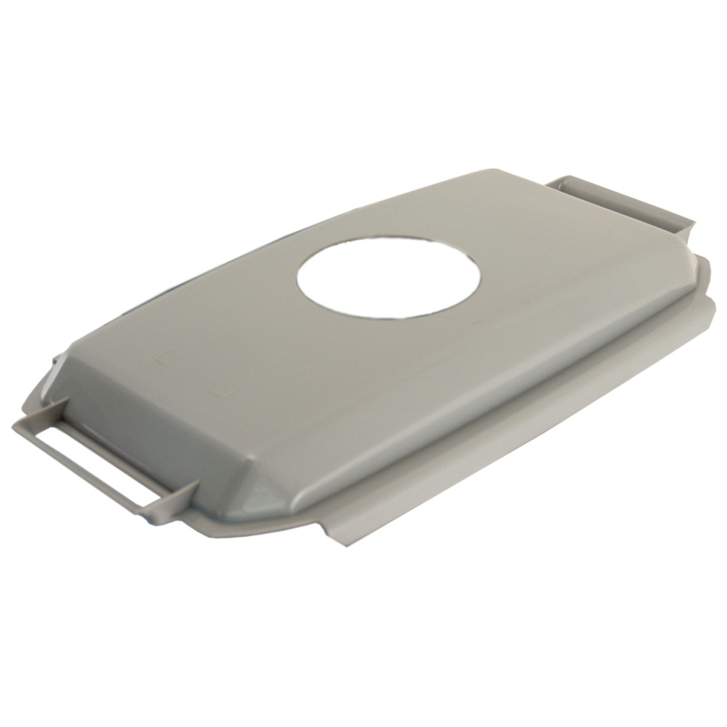 Lock t kärl 60L grå m runt hål