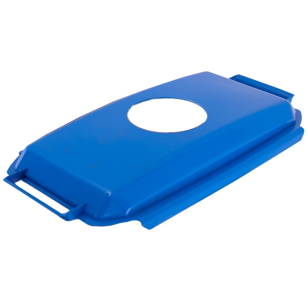 Lock t kärl 60L blå m runt hål