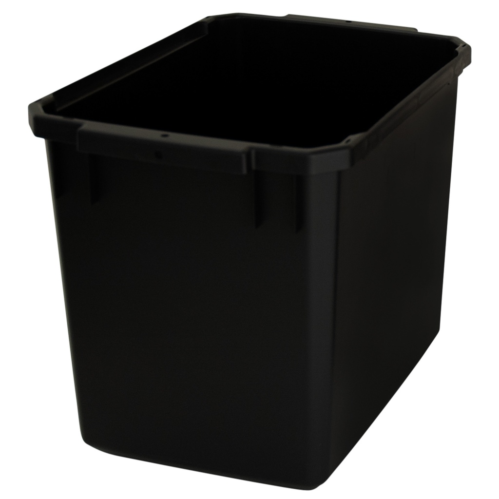 PLASTKÄRL 25 L SVART ÅTERVUNNE