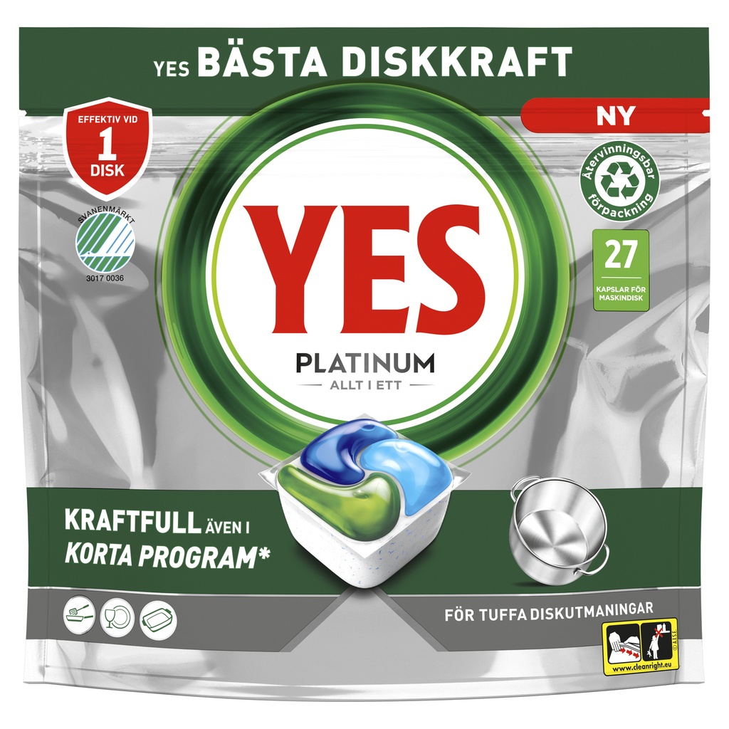 Maskindisk YES Platinum 27