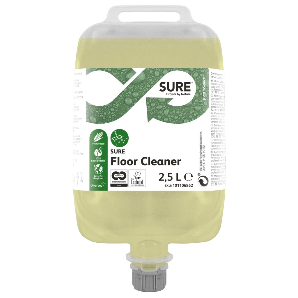 Golvrengöring SURE QuattroSelect 2,5 liter 2-pack