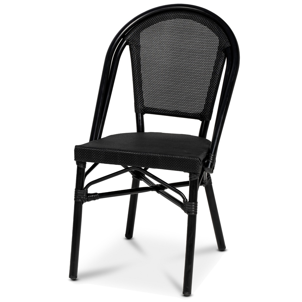 Stol Menton Svart texteline