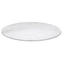 Bordsskiva Sten Ø 70 cm, Vit