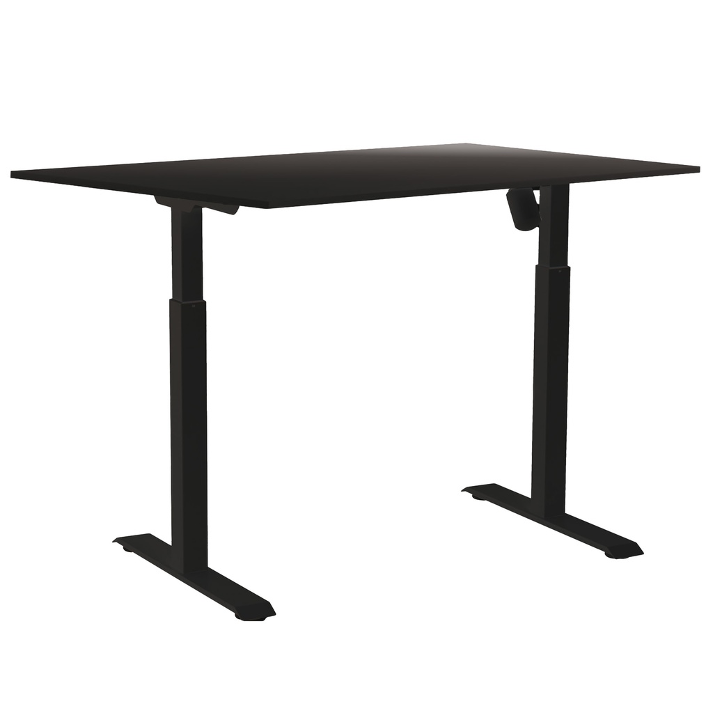 Skrivbord el ED-A l sv 160x80