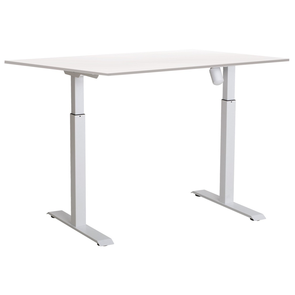 Skrivbord el Easydesk Adapt I 120x80 cm vit