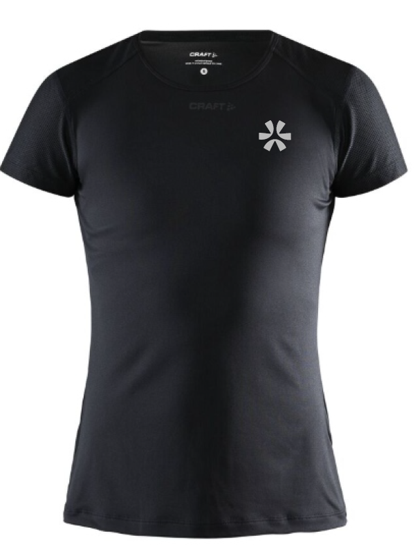 Craft Women Performance Training t-shirt black grey logo