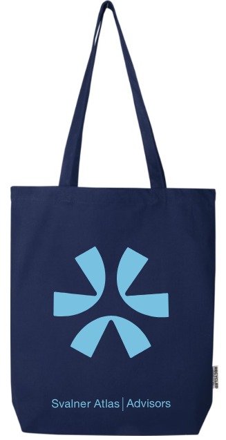 Totebag blue recycled cotton 100 pcs/ctn