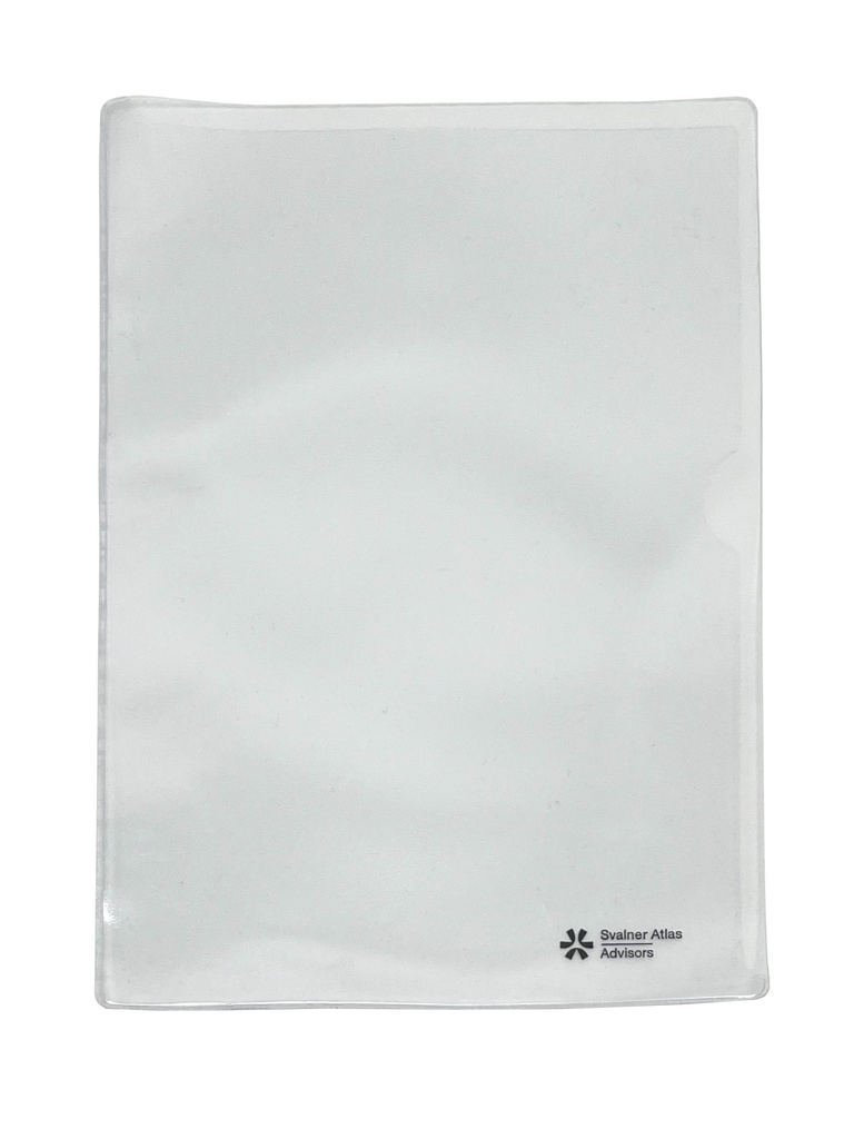 Plastic folder 0.18 mm with logo 100 pcs/pack