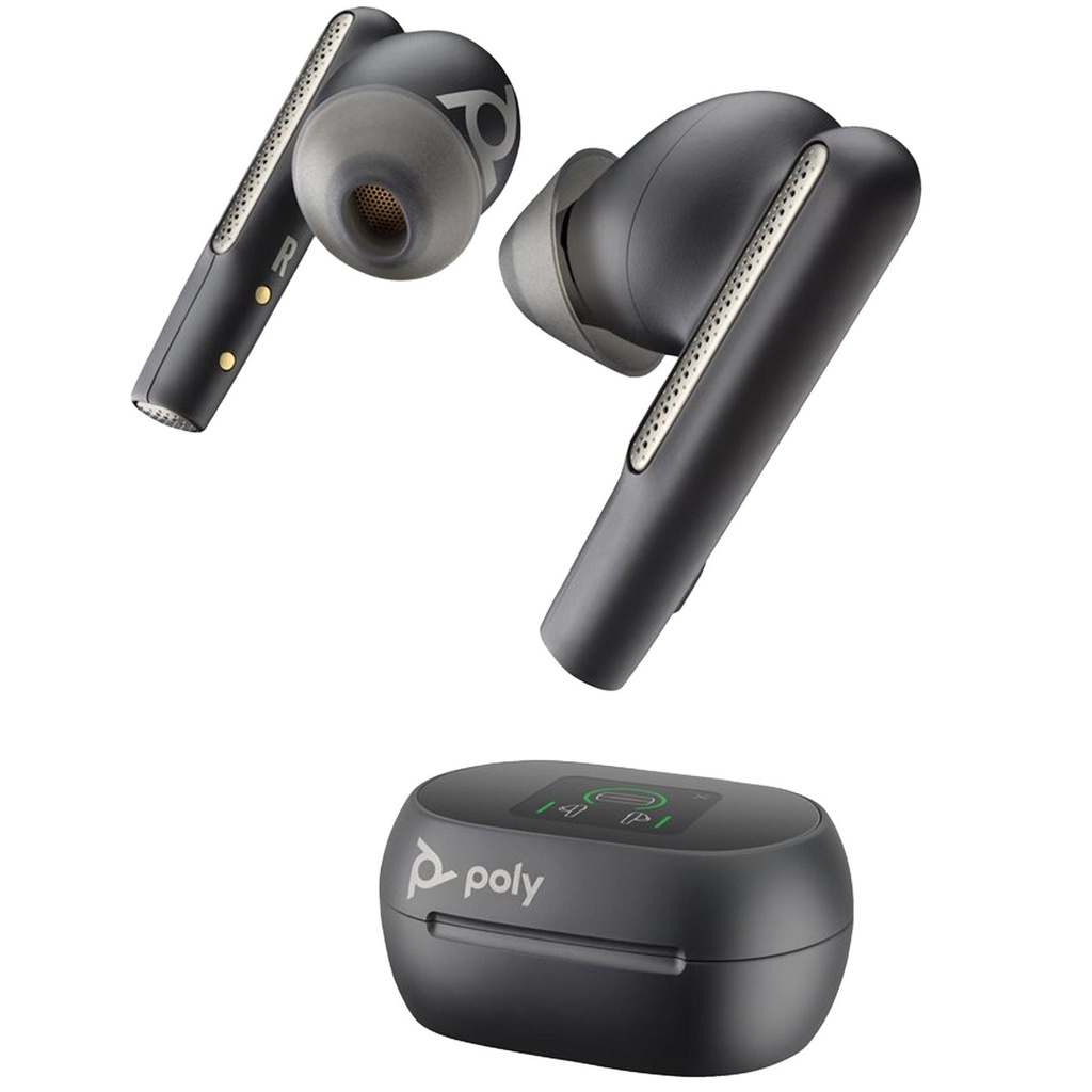 Headset Poly Voyager Free 60+ True wireless UC Carbon Black