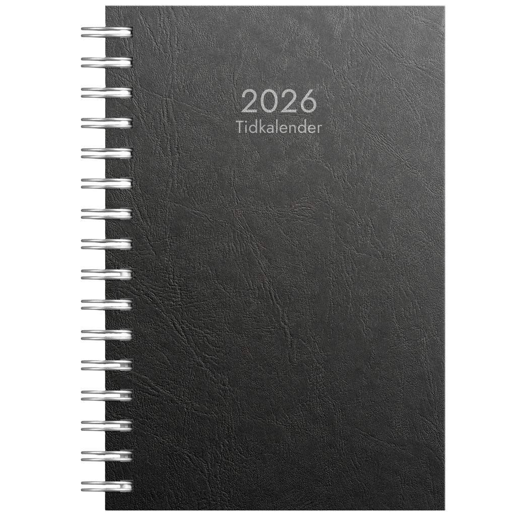 Tidkalender 2026 svart kartong