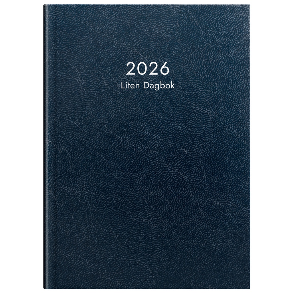 Kalender 2026 Liten Dagbok blå