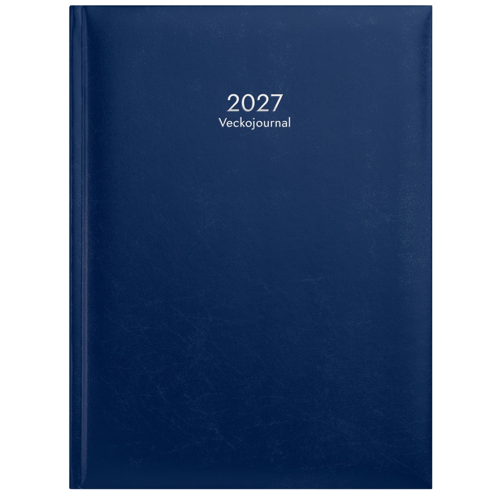 Veckojournal 2027 blå