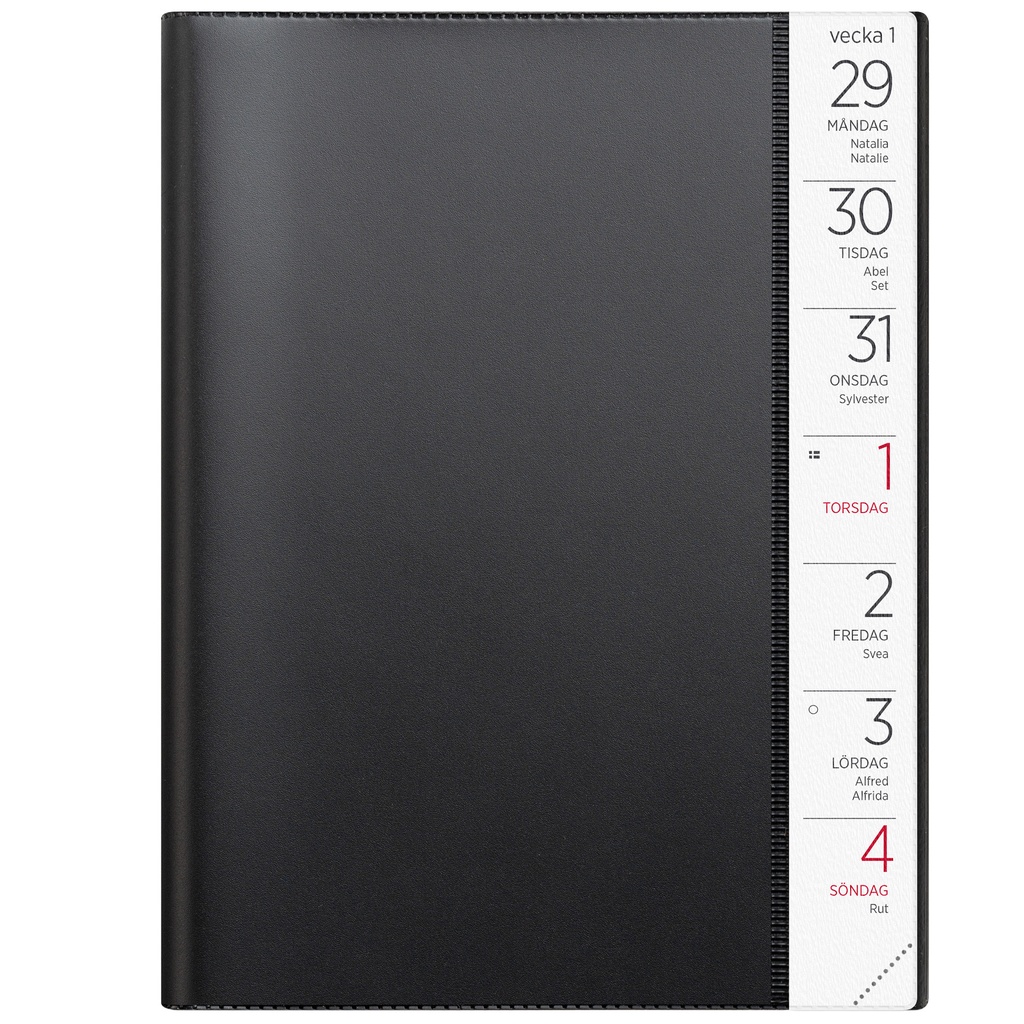 Stor Veckokalender 2026 svart