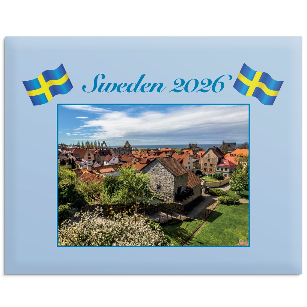 Väggkalender 2026 Sweden kuv