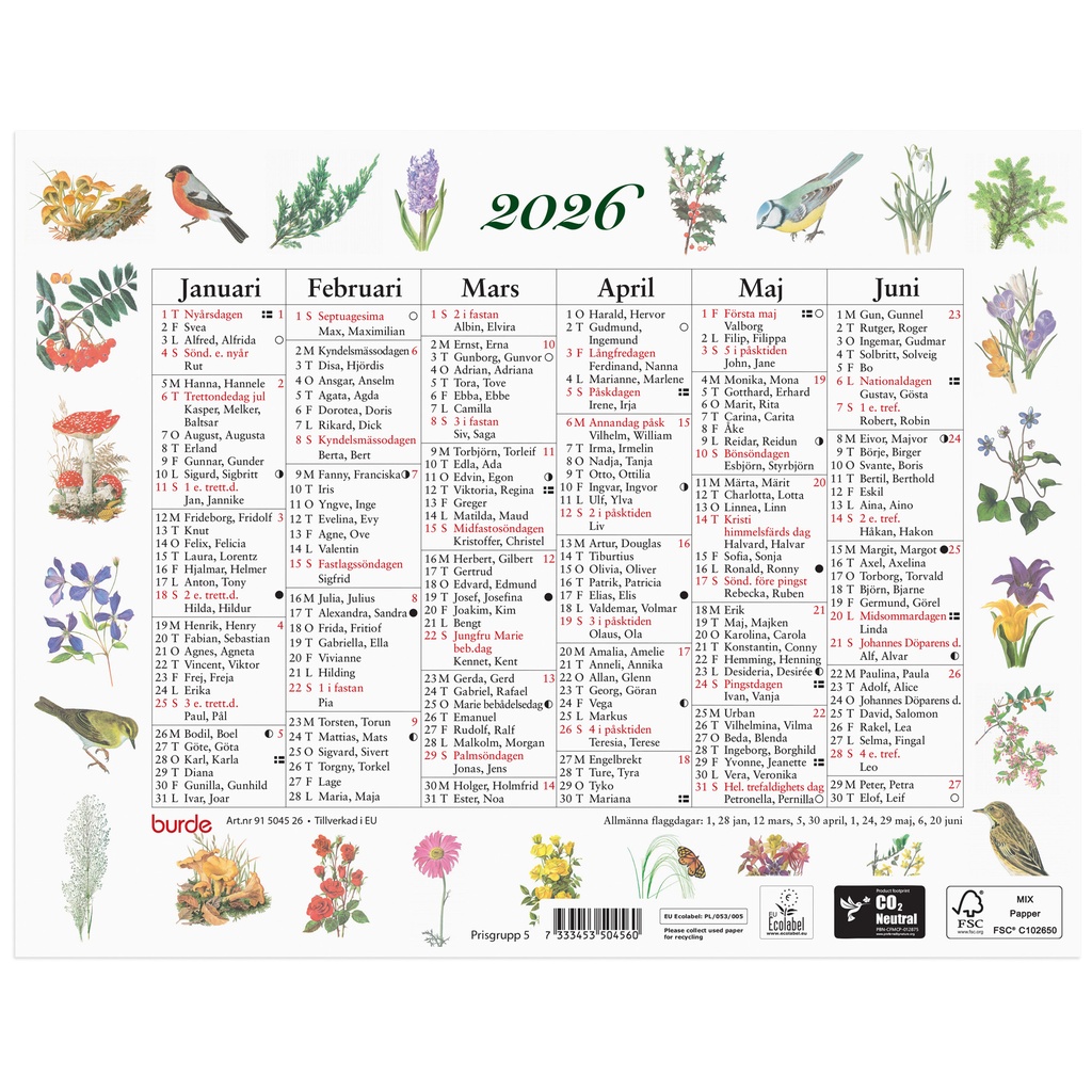 Lilla Naturalmanackan 2026