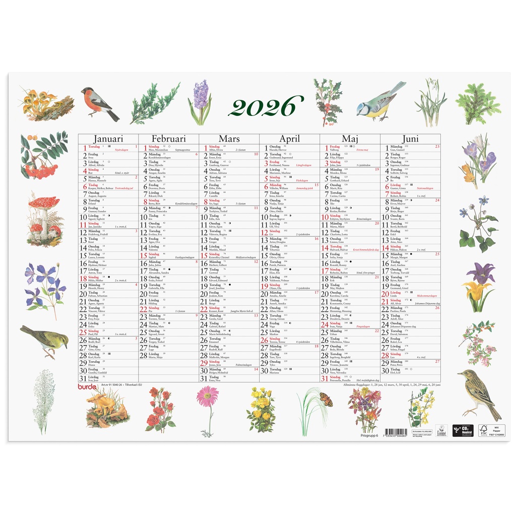Stora Naturalmanackan 2026