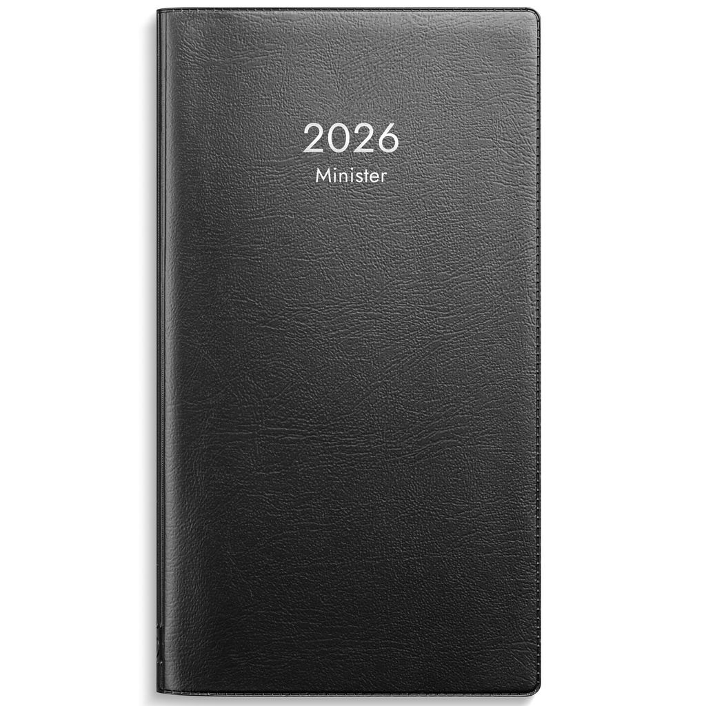 Minister 2026 svart plast